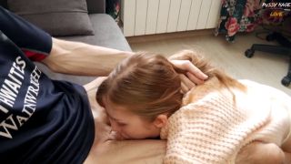 Blowjob Stepsister Was Pretending to Be My Wife to Have Sex with Me-6