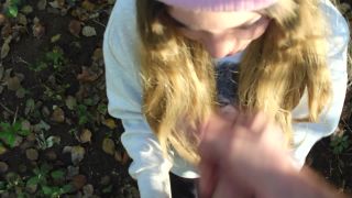 porn video 26 Sunshine Lollipop – Public Park Blowjob, vein fetish on blowjob porn -9