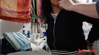 [GetFreeDays.com] german ebony housewife gets her asshole fingered in the laundry room Sex Video May 2023-7