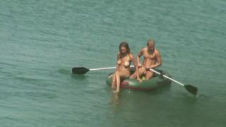 Gorgeous nudist girl falls off a boat-0