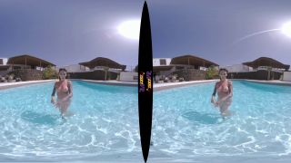 Tattooed & Topless In The Pool (VR Striptease-6