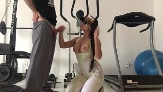 Emanuelly Raquel035 - Blowjob At Gym-6