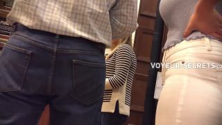 Just the right amount of chubbiness in white pants BBW-0