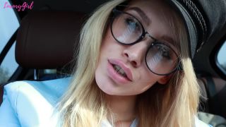 Young Amateur teen sucks big cock on roadside POV-Luxury Girl-0