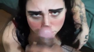 Brunette Pov POV BBC Best Sloppy blowjob and CUMFACE-7