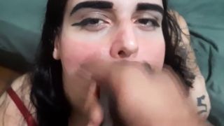 Brunette Pov POV BBC Best Sloppy blowjob and CUMFACE-8