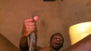 African AFRICAN MAN WANKING AND MOANING LOUDLY WHILE STROKING HIS COCK-3