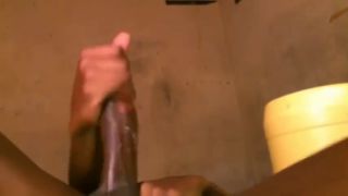 African AFRICAN MAN WANKING AND MOANING LOUDLY WHILE STROKING HIS COCK-8