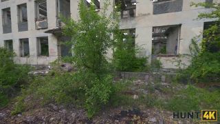 hotssian brunette unleashed herself and fucked in public ruins....-1