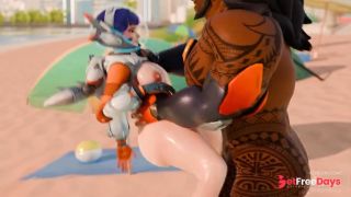 Releasing a Massive Cumshot inside Juno from Overwatch-9