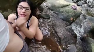 Amateur Latina PART ONE they take me to the river and they make me SUCK and IT COMES IN MY FACE.. I love nature-6