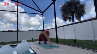 [GetFreeDays.com] Yoga instructor stretching by the pool Porn Leak June 2023-5