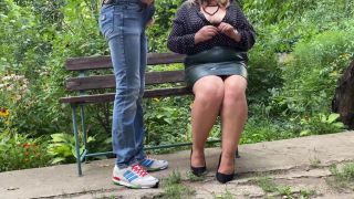 Me Please don't waste your cum, cum on me! My mother-in-law made me cum.-9