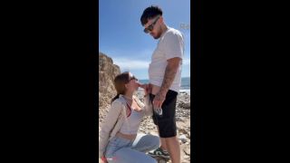 I got caught sucking his dick at the beach-1