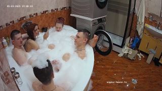 Amateur 2025: Hot Group Foam Bath Post-Kitchen Party [HD 720P] Voyeur-8