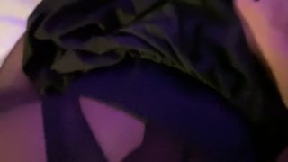 Mirror Game With Fucking Pantyhose And Cum On Her Ass.-0