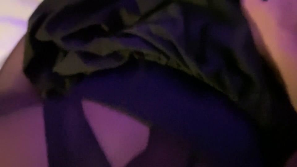 Mirror Game With Fucking Pantyhose And Cum On Her Ass.