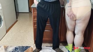 [GetFreeDays.com] dick jerking in the kitchen and cum in mother-in-laws mouth Porn Stream January 2023-0