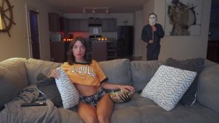 clip 39 Brooke Tilli - Step Bro is back from Halloween Party to Give Step Sis a Scary Big Cock  on brunette girls porn beach amateur sex-0