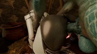 Anime robotic android girl gets fucked hard by horny goblin-1