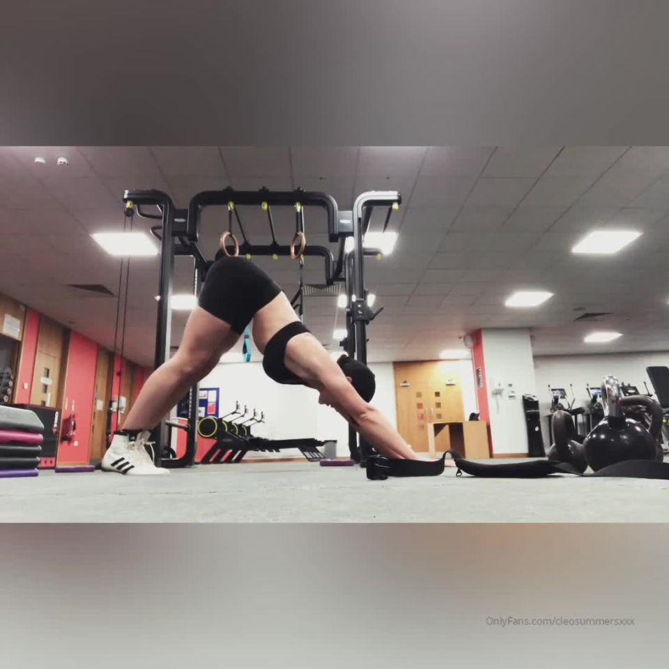 online xxx clip 27 cleosummersxxx  21002493 love a good stretch in the gym - femdom - femdom porn latex femdom handjob