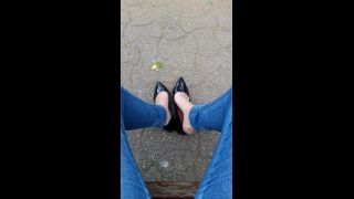 xxx video 21 lolitafeet 21-08-2018 Outdoor dangling – Black flats – 6 min | feet | feet porn nylon foot fetish-7