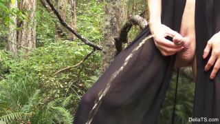 online porn clip 23 Delia TS – Black Dress Outside In the Woods | shemales | shemale porn -7