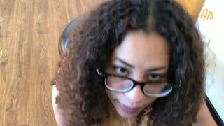 Phat ass latina teen in leather leggings.-9