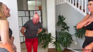 free adult clip 20 Scissorgoddess — Noose Ball Busting - cock and ball crush - fetish porn office femdom-5