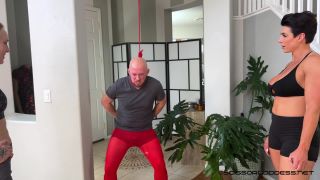 free adult clip 20 Scissorgoddess — Noose Ball Busting - cock and ball crush - fetish porn office femdom-7