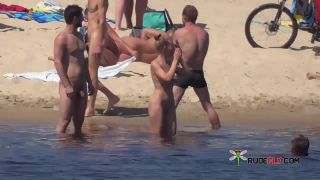 Astounding young nudists rub each other's  bods-2