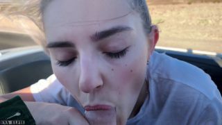 Eva Elfie - Public Teen Sex in the Convertible Car on a way to Las Vegas [1080p] - Teen-5