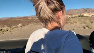 Eva Elfie - Public Teen Sex in the Convertible Car on a way to Las Vegas [1080p] - Teen-7