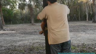 FutileStruggles_Leashed, Hobbled, Hitched, then Tied to a Post in the Dilapidated Barn 1-7