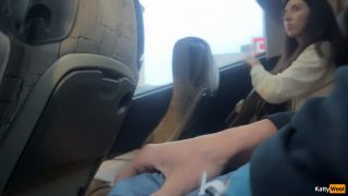 Katty West,DisDiger - Public Dick Flashing - Girl saw my dick on the bus and helped me cum with her hand-1
