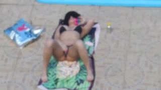 Emanuelly Raquel163 - Masturbating On Swimming Pool-6