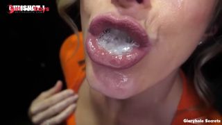 GloryholeSecrets - Big Busty Milf Covers Her Mouth In Cum At The Gloryhole-9
