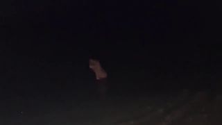 Candy Crush - Naughty Teen Got Naked In The Sea At Night While Her Boyfriend Filmed-1