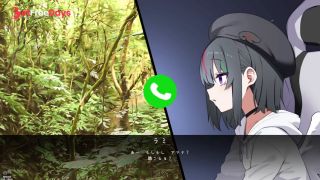 Hentai Game Amana Alive. A stream of a busty succubus giving a virgin man a titjob.-1