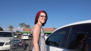  TrinityMay33 aka Trinity May in public flashing food stuffing bottle use, public on webcam-9