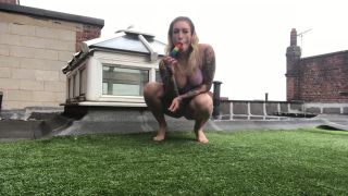 Ava_Austen Sneakily Masturbating Outside with Dildo - Public Flashing-1