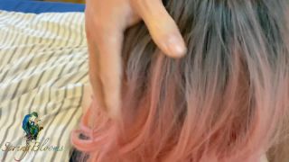SpringbloomsCreampie Surprise - Gets caught while spying on his Stepsister - Condom off-0