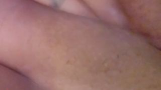 Playing with my wet pink pussy - extreme close up-1