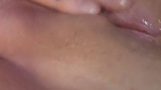 Playing with my wet pink pussy - extreme close up-9