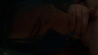 Blue Haired Teen Bitch Sucking On A Big Fat Cock - L0veHomePorn - Homemade-8