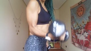Flexing my Veiny Biceps Black!-2