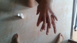 POV Lotion Creamy Hand job, Cum On Hands – Miss Anja-0