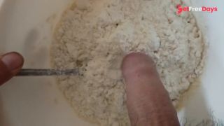 Baking you a cake for your birthday and playing with my uncircumcised dick-4
