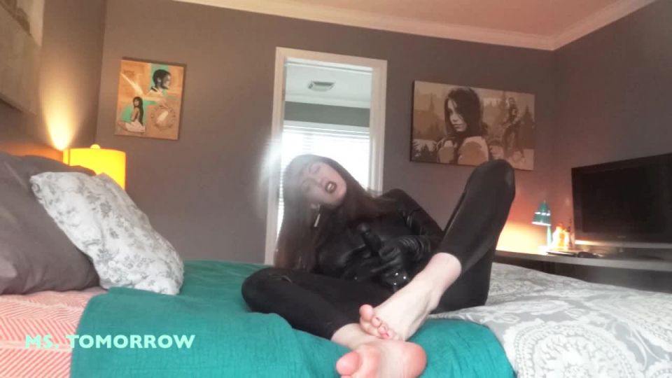 adult video clip 49 size fetish DommeTomorrow - Suck My Toes To Earn My Dick - 720P, shoe worship on femdom porn