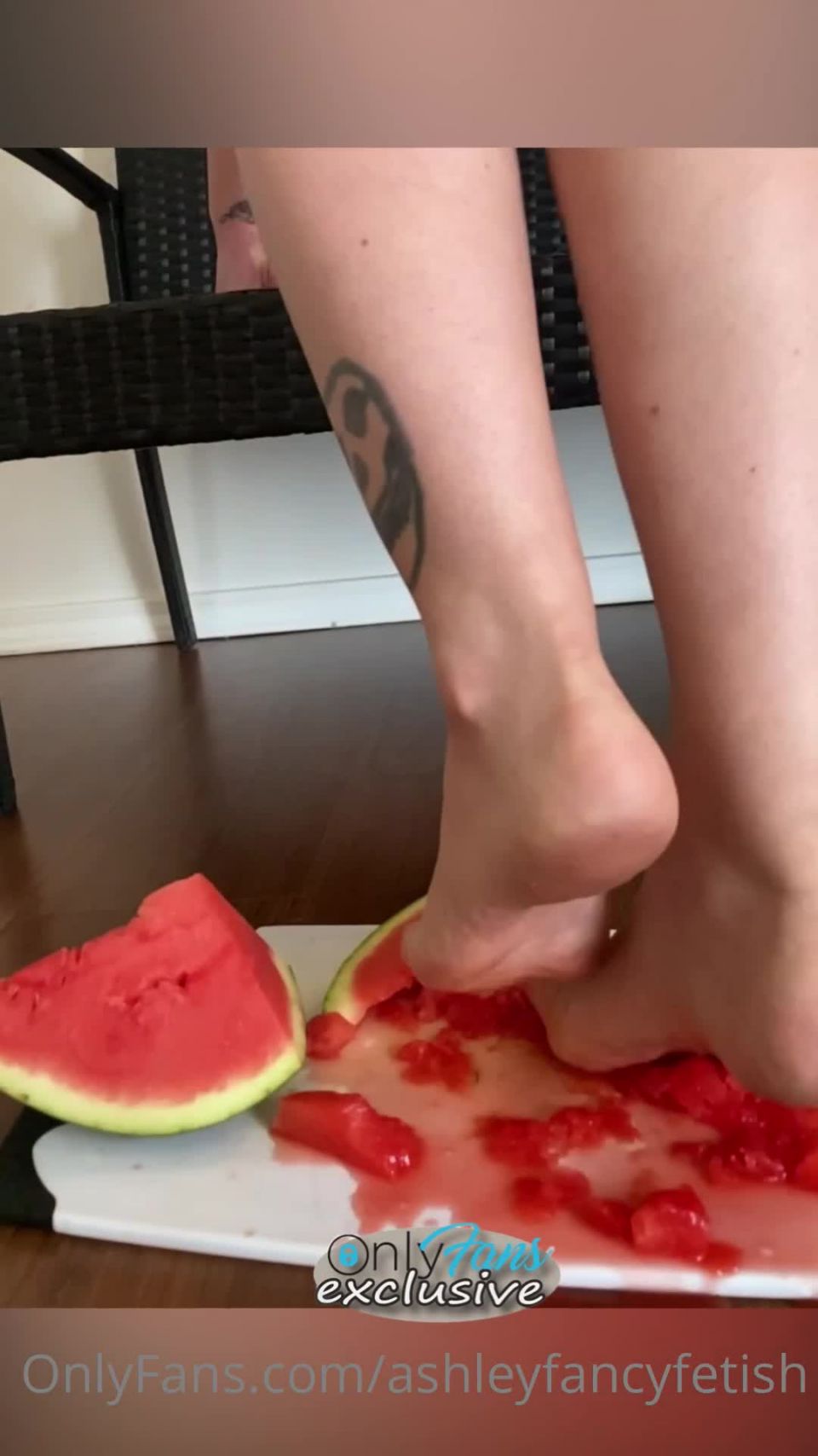 porn video 27 ashleyfancyfetish  903338594 toesday watermelon crush on feet porn having a foot fetish